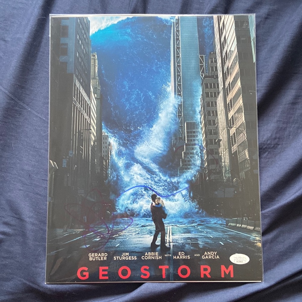 Abbie Cornish Hand-signed Geostorm movie picture